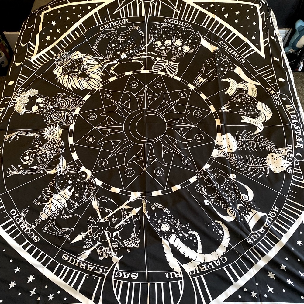 KILLSTAR Astrology Star Chart Tapestry Black o/s